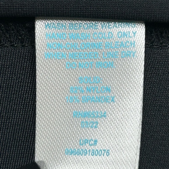 BAL HARBOUR‎ Black Swim Skirt Size XL Beach Summer Pool Full Coverage UPF 50 - Picture 9 of 11